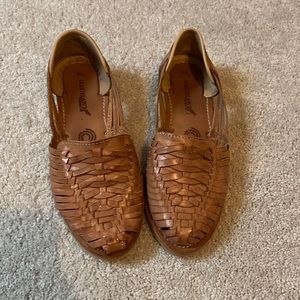 Redhawk Boot Co. 
Light Brown Braided Woven Leather Sandal size 8.5